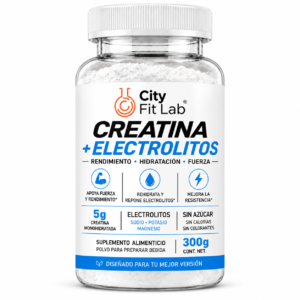 Creatina + Electrolitos - Fuerza · Hidratación · Masa muscular