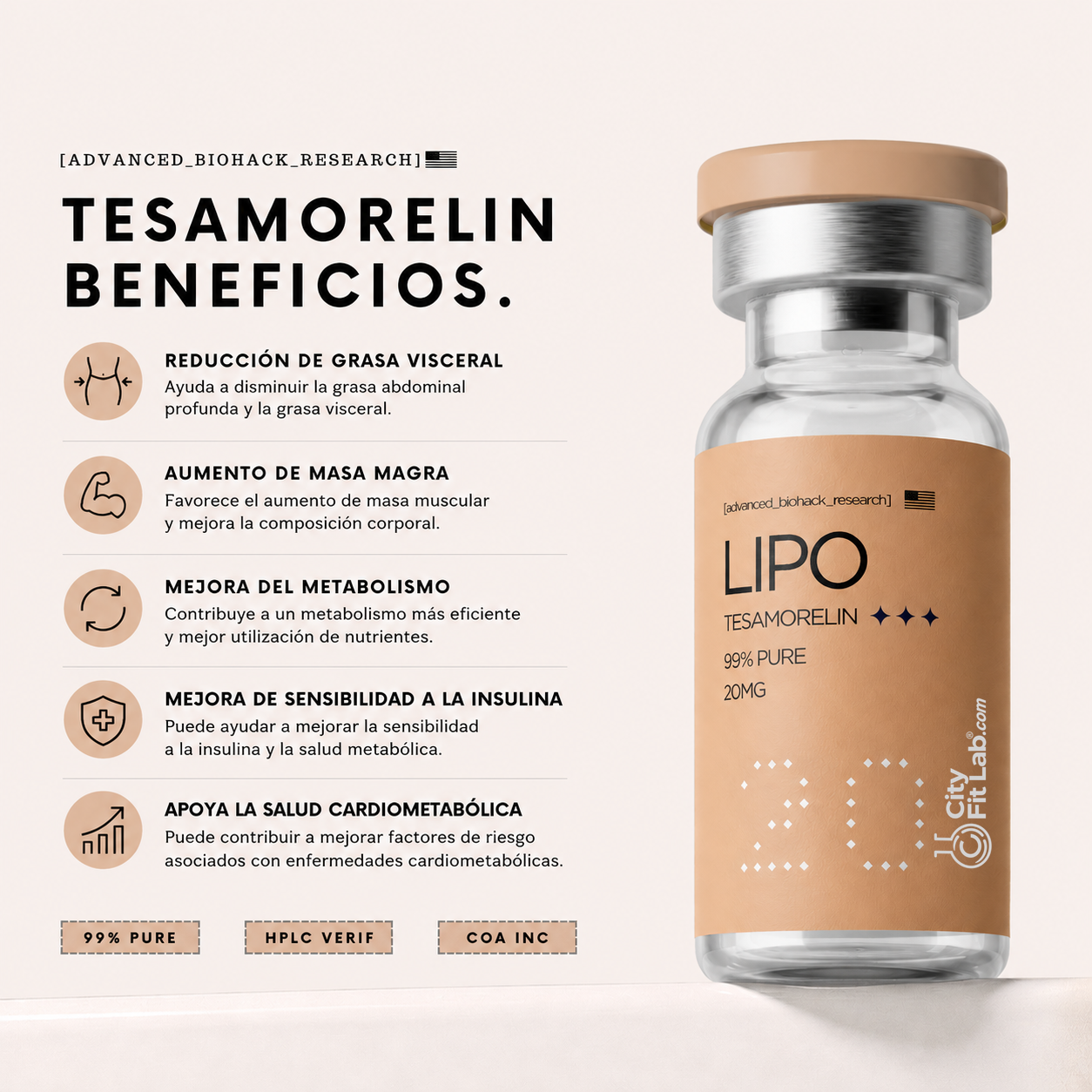 Tesa 20mg - Grasa abdominal · GH · Metabolismo - Image 2